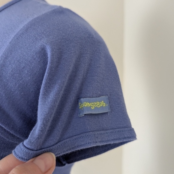 SpongeBob SquarePants T-Shirt Short Sleeve Y2K Tight Fitted Tee Graphic - Picture 9 of 11